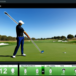 Modern Golf Swing Analysis**

"A golfer, fully clothed in professional golf attire, using a TrackMan device on a sunny driving range. Data overlays on the screen show swing metrics. Background includes other golfers and a blue sky. Safe for work, appropriate content, perfect anatomy, natural proportions, professional, high quality image, well-formed hands, proper finger count, modest clothing, family-friendly."

**
